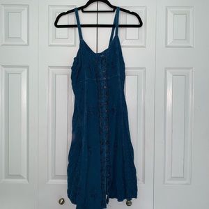 Blue denim dress